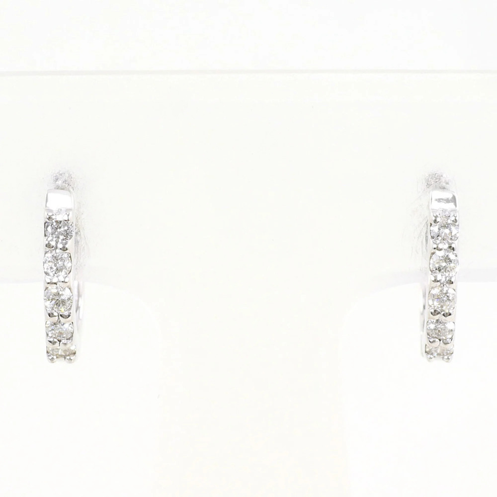 VINTAGE 18k Silver Diamond Earrings